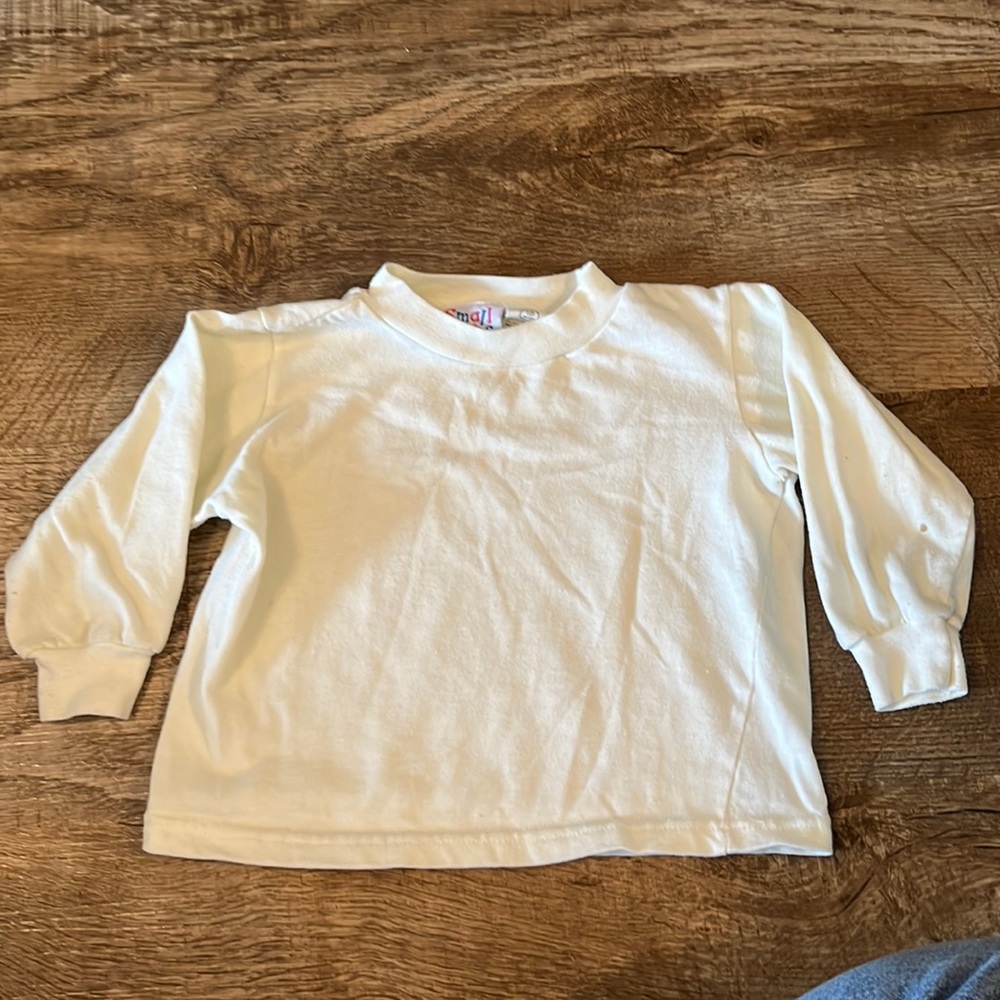 🔥Bundle🛒 3 for $10, Boys Cream Pull Over Long Sleeve Shirt